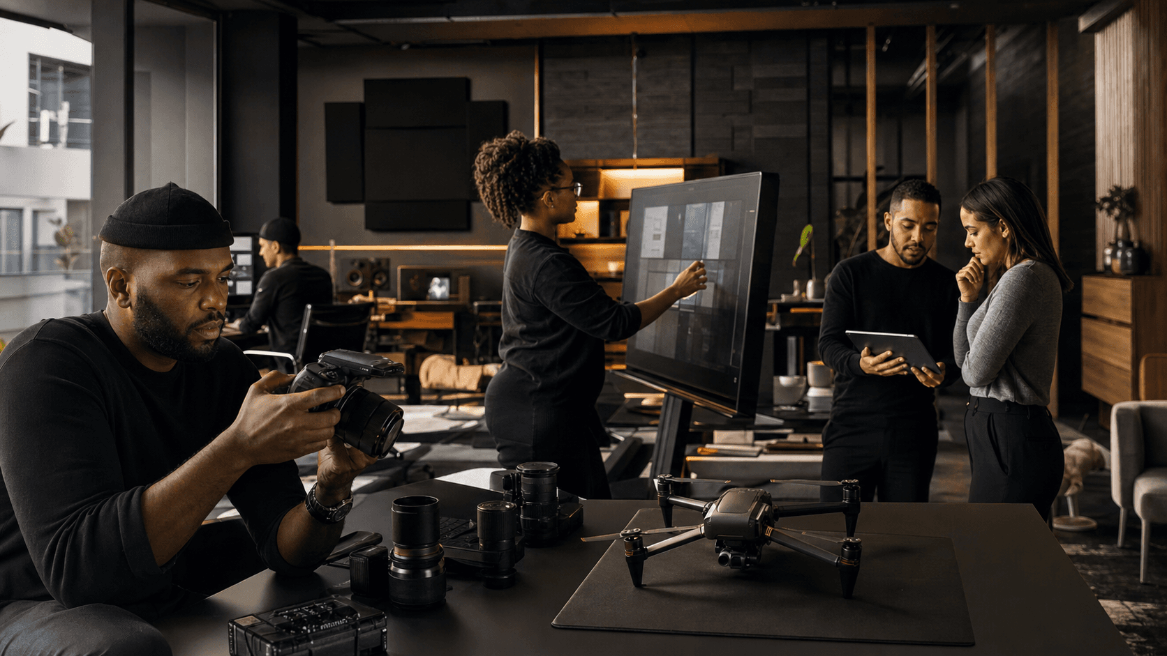 Creative production specialists, designers and strategists working across photography, video and digital interfaces